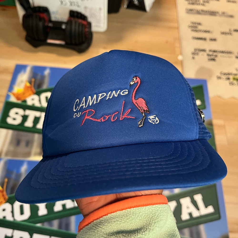 Vintage Camping du rock trucker hat